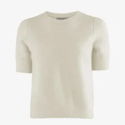 Six Ámes Rocca Sweater Off White Melange^Dame Overdele