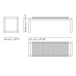 Skagerak Cutter Bænk Teak^ Køkken|Havemøbler