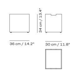 Skagerak Cutter Kasse Stor Teak^ Æsker|Skåle & Bakker