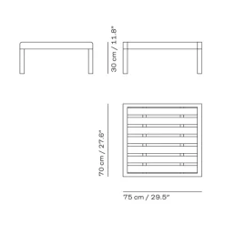 Skagerak Virkelyst Table Small Teak^ Udendørs|Havemøbler