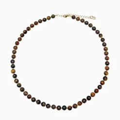 Soï Krystal Halskæde Tiger Eye^Dame Accessories|Smykker