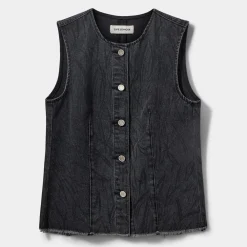 Sofie Schnoor CarlaSW Vest Washed Black^Dame Overdele