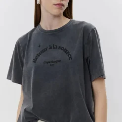 Sofie Schnoor ZenaSW T-Shirt Black^Dame Overdele