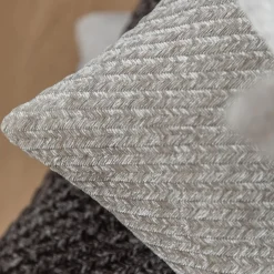 Specktrum Herringbone Pillow Cloud Grey 45x45 cm^ Puder