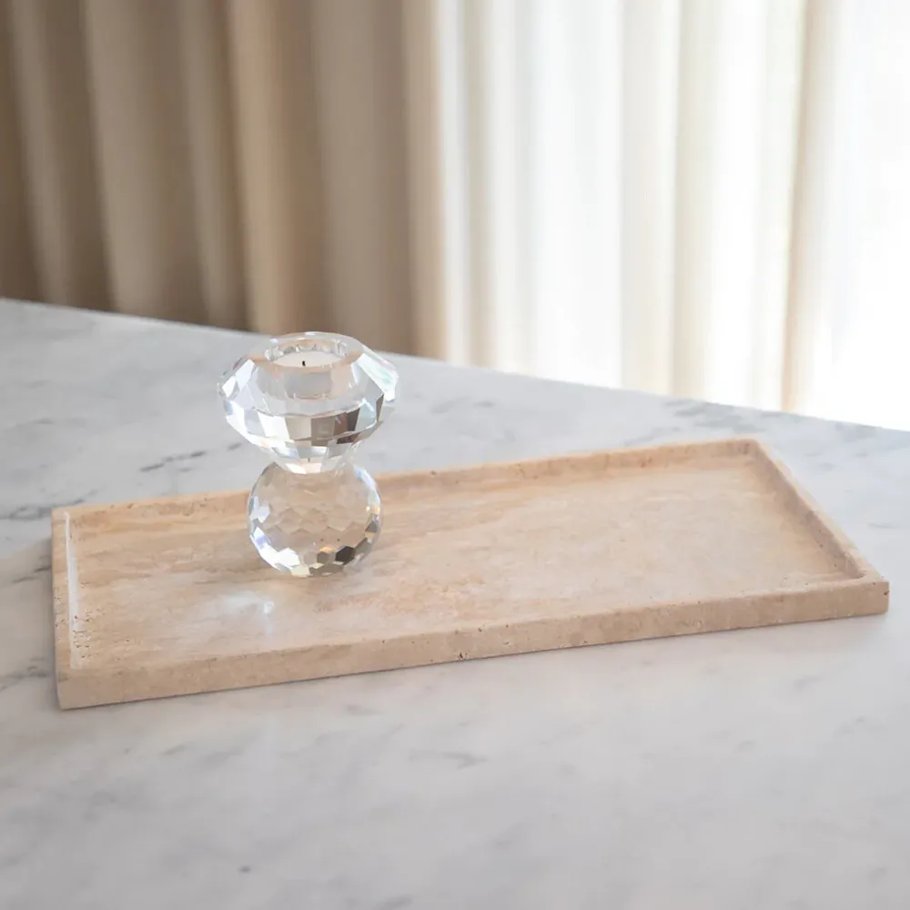 Specktrum Phantom Rectangular Tray Travertine^ Skåle & Bakker|Andet Boligtilbehør