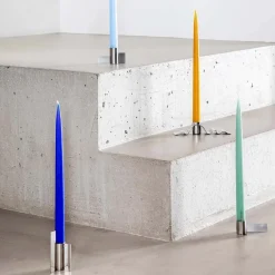 Stences Icon Candlestick 01 Brushed Chrome^ Andet Boligtilbehør|Lysestager