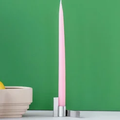 Stences Icon Candlestick 02 Brushed Chrome^ Andet Boligtilbehør|Lysestager