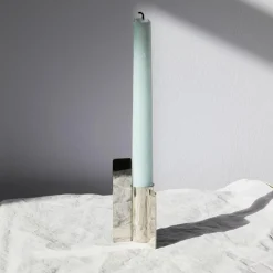 Stences Icon Candlestick 03 Chrome^ Andet Boligtilbehør|Lysestager