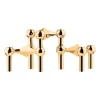 STOFF Nagel Candle Holder Set With 3 Brass^ Andet Boligtilbehør|Lysestager