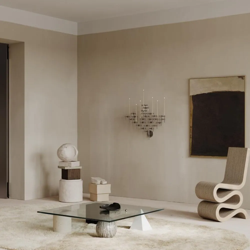 STOFF Nagel Wall Hanger Chrome^ Lysestager