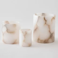 Tell Me More Alabaster Candle Holder Small^ Andet Boligtilbehør|Lysestager