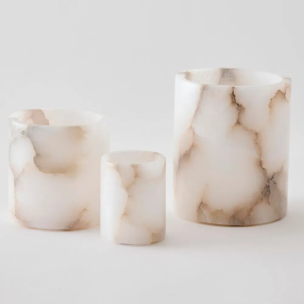 Tell Me More Alabaster Candle Holder Small^ Andet Boligtilbehør|Lysestager