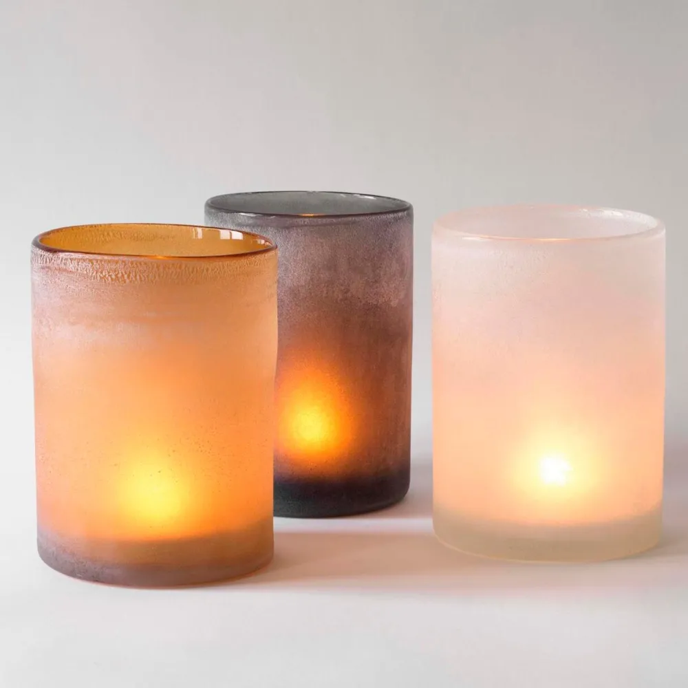 Tell Me More Frost Candleholder Large Grey^ Andet Boligtilbehør|Lysestager