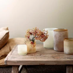 Tell Me More Frost Candleholder Large White^ Andet Boligtilbehør|Lysestager