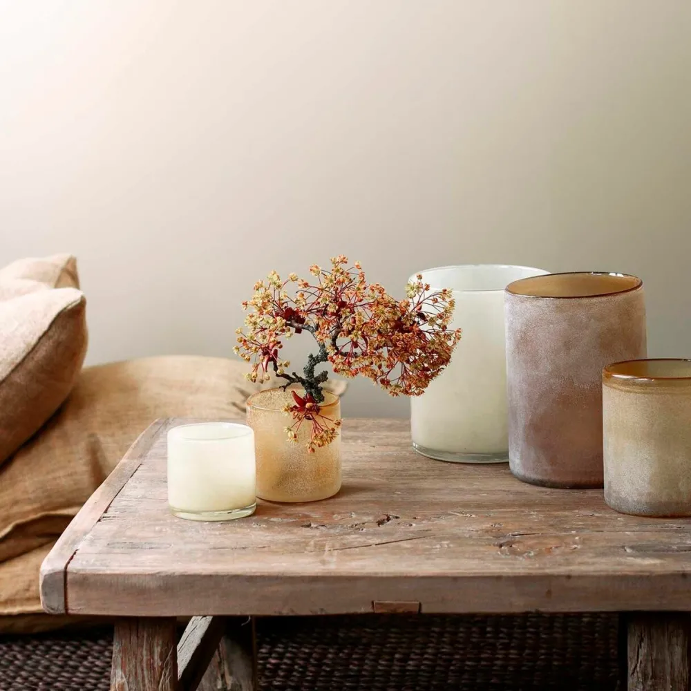 Tell Me More Frost Candleholder Large White^ Andet Boligtilbehør|Lysestager