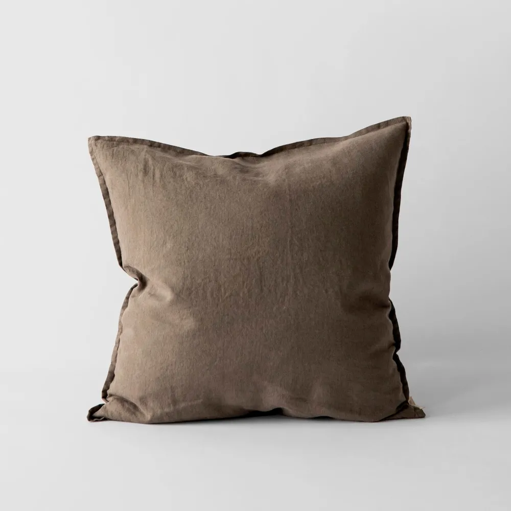 Tell Me More Linen Cushion Taupe 50x50 cm^ Puder