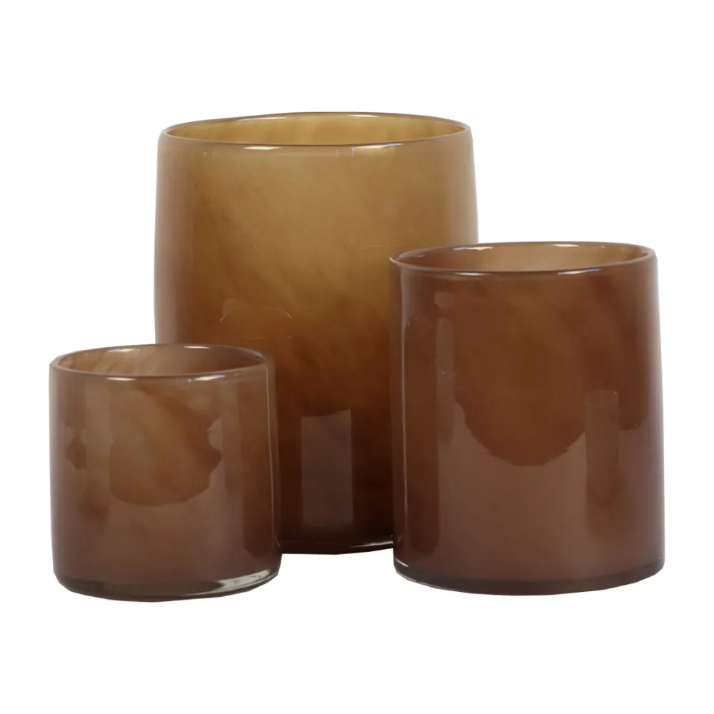 Tell Me More Lyric Candleholder Small Brown^ Andet Boligtilbehør|Lysestager