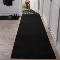 Tica Copenhagen Smudsmåtte Sort 90x200 cm^ Entré|Tæpper & Måtter