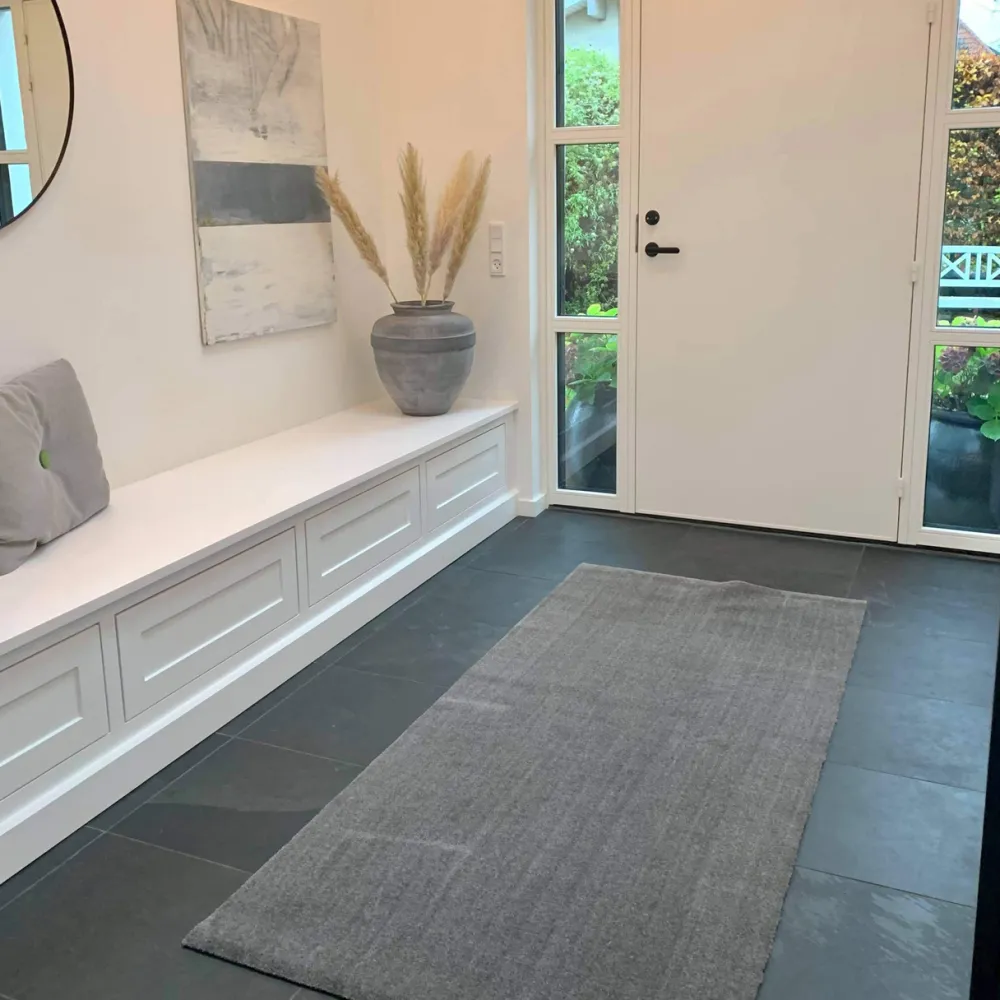 Tica Copenhagen Smudsmåtte Stålgrå 90x200 cm^ Entré|Tæpper & Måtter