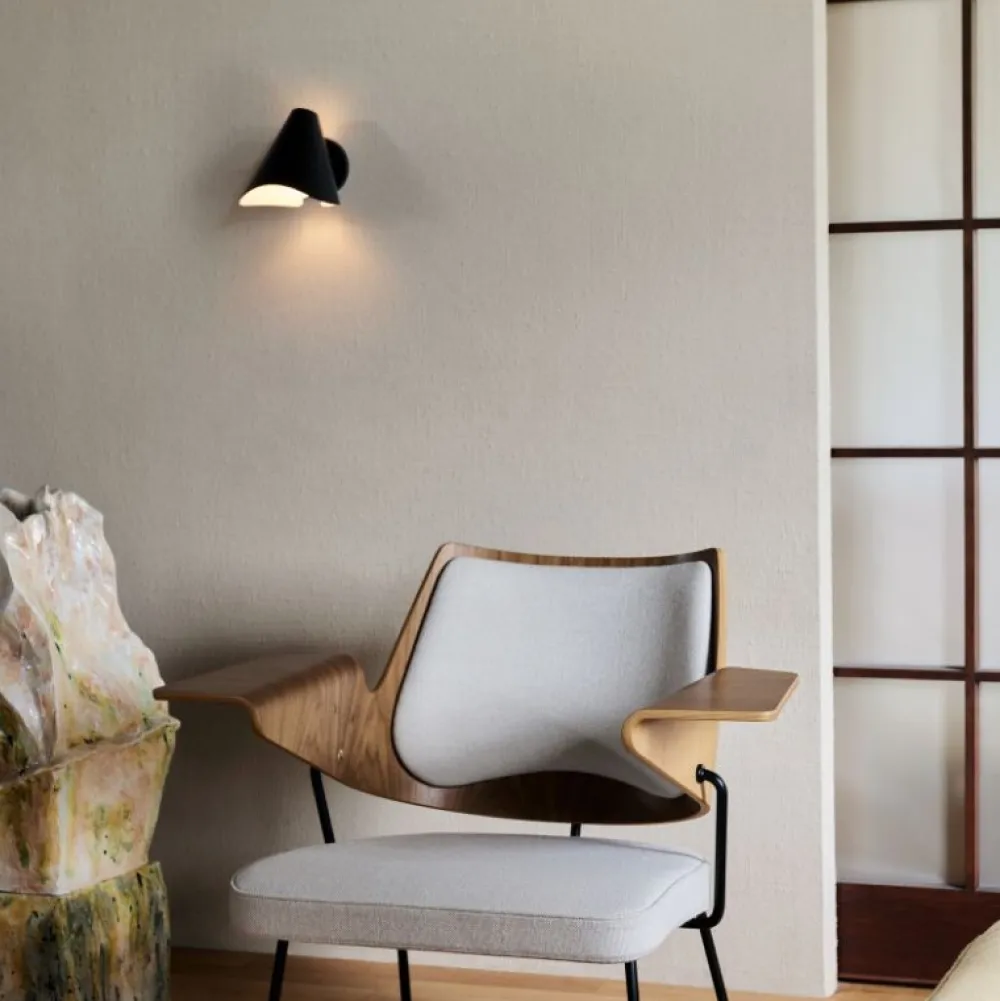 &Tradition Bonnet SC103 Væglampe Black^ Soveværelse|Væglamper