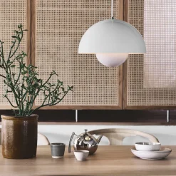 &Tradition Flowerpot Pendel VP7 Matt White^Børn Belysning|Pendler