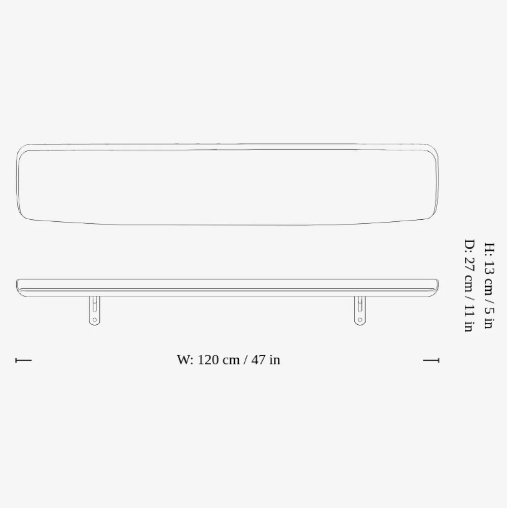 &Tradition Guild HM15 Valnød^ Hylder|Stue