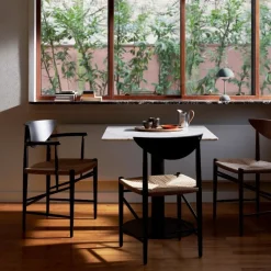 &Tradition HM4 Drawn Chair Black Lacquered Oak^ Stole|Stue