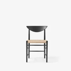 &Tradition HM3 Drawn Chair Black Lacquered Oak^ Stole|Stue