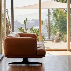 &Tradition Inland AV22 Sofa Cognac Læder^ Stue|Sofaer