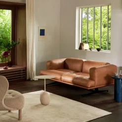 &Tradition Inland AV22 Sofa Cognac Læder^ Stue|Sofaer