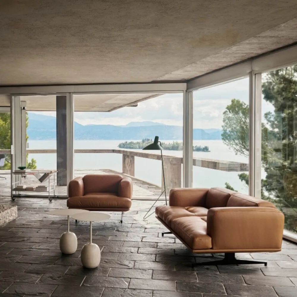 &Tradition Inland AV22 Sofa Cognac Læder^ Stue|Sofaer