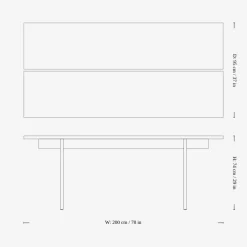 &Tradition ITA OS1 Dining Table Dark Stained Oak^ Stue|Kontor