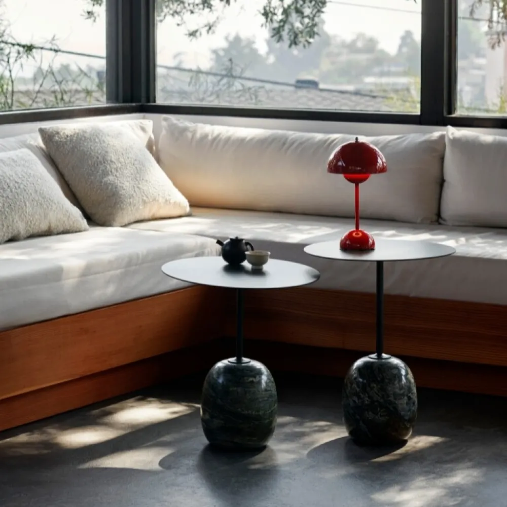 &Tradition LN9 Lato Bord Deep Green Ø50 cm^ Borde