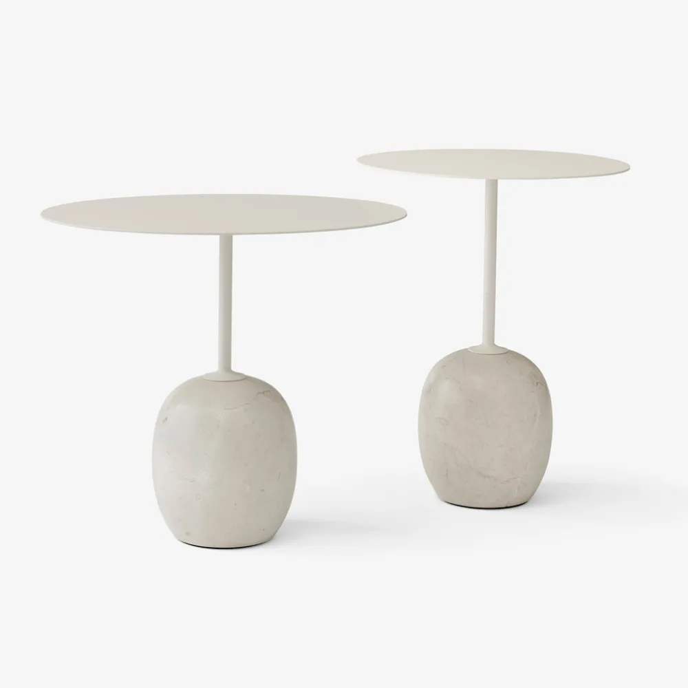 &Tradition LN8 Lato Bord Ivory White Ø40 cm^ Borde