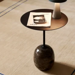 &Tradition LN8 Lato Bord Warm Black Ø40 cm^ Borde