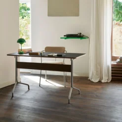 &Tradition Pavilion AV16 Iron Linoleum Walnut Chrome Base^ Kontor