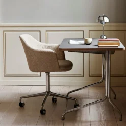 &Tradition Pavilion AV16 Iron Linoleum Walnut Chrome Base^ Kontor