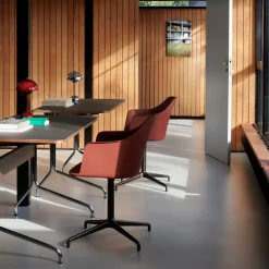 &Tradition Pavilion AV16 Iron Linoleum Walnut Chrome Base^ Kontor