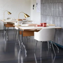 &Tradition Pavilion AV16 Mushroom Linoleum Oak Chrome Base^ Kontor