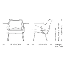 &Tradition RFH Lounge Chair RD8 Hallingdal 227^ Stue|Stole