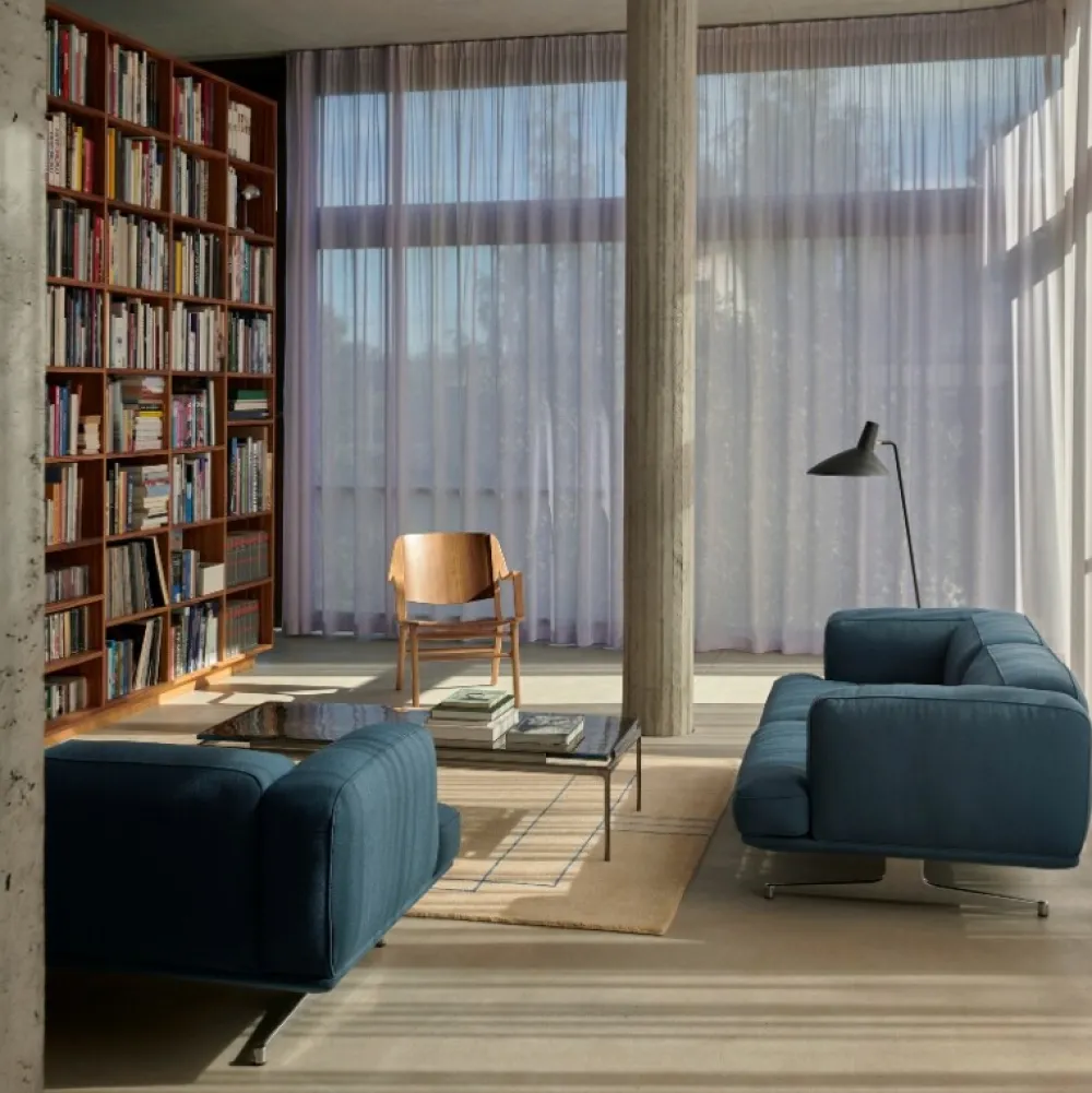 &Tradition Sett LN12 Smoked Cast Glass^ Stue|Borde