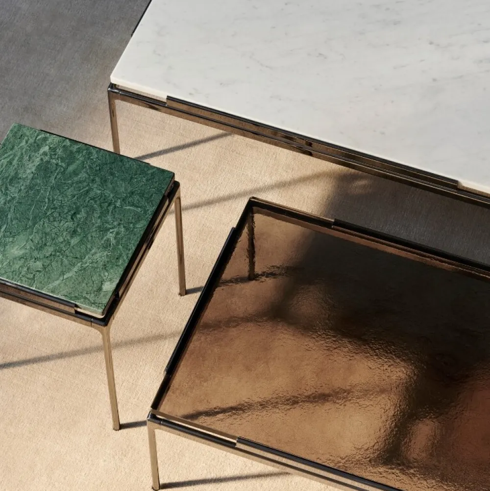 &Tradition Sett LN12 Smoked Cast Glass^ Stue|Borde