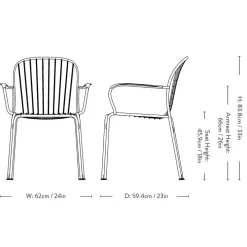 &Tradition Thorvald SC95 Armstol Bronze Green^ Stole|Havemøbler