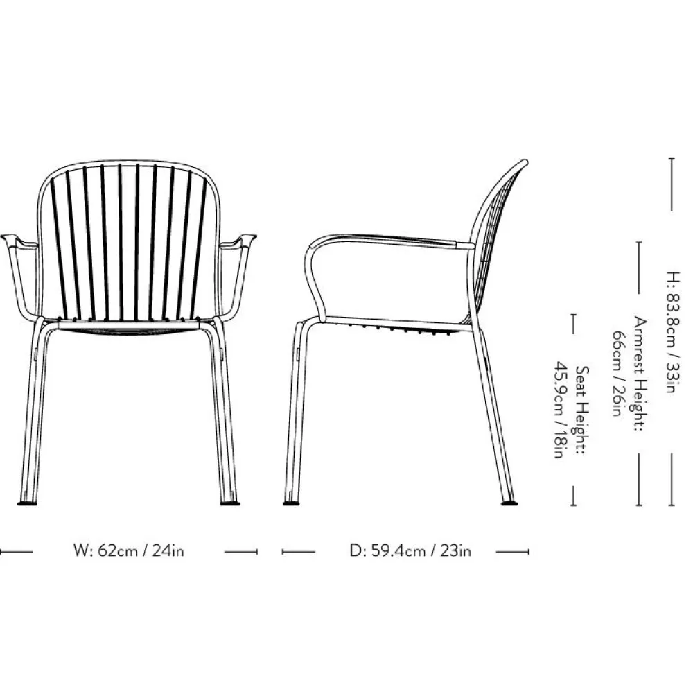 &Tradition Thorvald SC95 Armstol Bronze Green^ Stole|Havemøbler