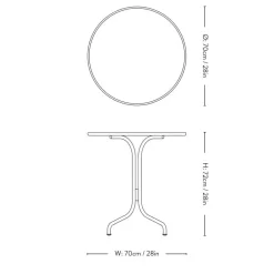 &Tradition Thorvald SC96 Cafébord Bronze Green^ Havemøbler