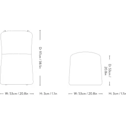 &Tradition Thorvald SC100/101 Hynde Marquetry Bora^ Stole|Havemøbler