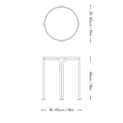 &Tradition Thorvald SC102 Sidebord Bronze Green^ Havemøbler