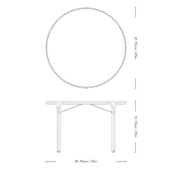 &Tradition Thorvald SC98 Spisebord Bronze Green^ Havemøbler