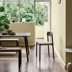 &Tradition TK1 Betty Chair Black Oak Natural Webbing^ Stue|Stole