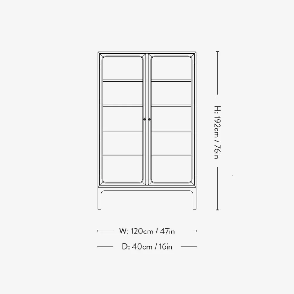 &Tradition Trace SC88 Double Cabinet Dark Stained Oak^ Stue|Køkken